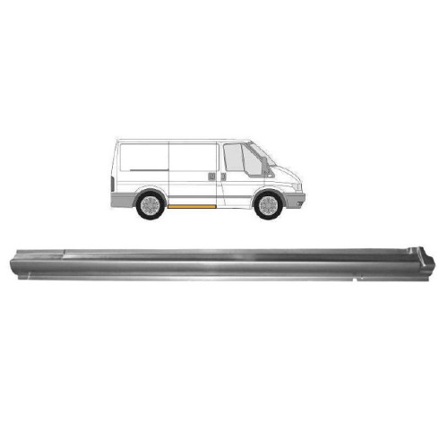 Поріг середній правий під дверима Ford Transit 2000-2013 коротка база Польща 2509002-X