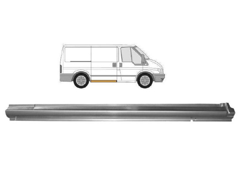 Поріг середній правий під дверима Ford Transit 2000-2013 коротка база Польща  2509002-X
