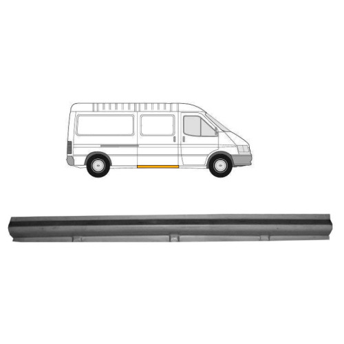 Поріг середній правий під дверима Ford Transit 1986-2000 Klokkerholm