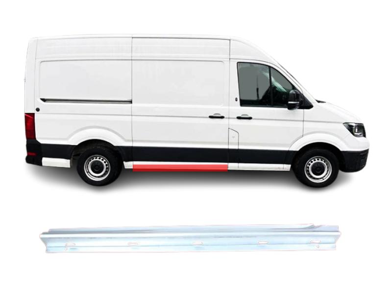 Поріг середній правий під бічними дверима VW Crafter 2 16-, MAN TGE 17- Klokkerholm 7C0810048
