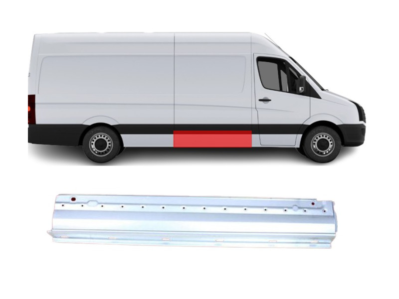 Поріг середній правий VW Crafter 2 16-, MAN TGE 17- (Klokkerholm) 7C0809384B