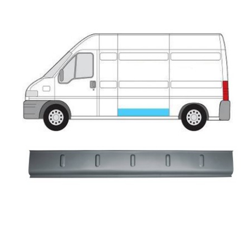 Поріг середній внутрішній Citroen Jumper, Fiat Ducato, Peugeot Boxer 94-06 (PL) лівий = правий