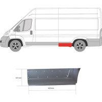 Поріг задній лівий перед колесом Fiat Ducato, Citroen Jumper, Peugeot Boxer 06-14, 14- довга база 