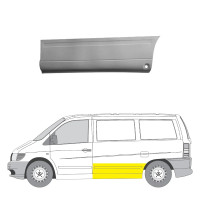 Поріг задній лівий високий Mercedes Vito W638 1996-2003 (PL)
