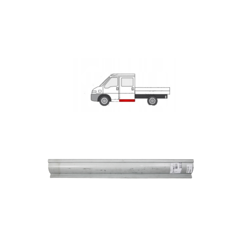 Поріг задній правий/лівий подовжена кабіна Citroen Jumper, Fiat Ducato, Peugeot Boxer 94-06 (PL)
