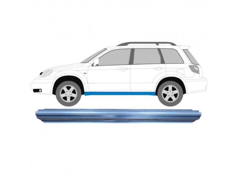 Порог лівий ремкомплект Mitsubishi Outlander 1 03-07 (Polcar)