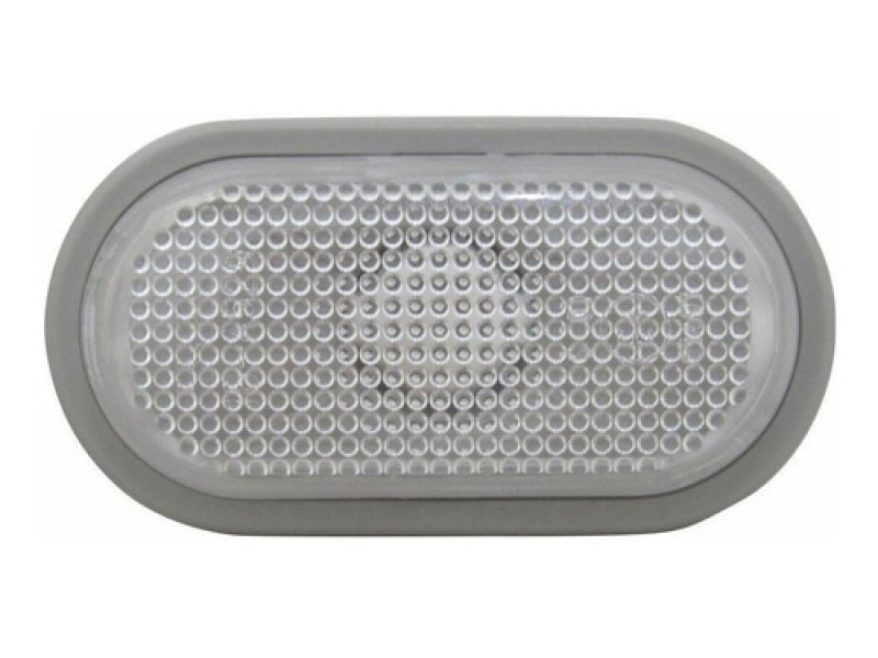 Повторювач повороту на крилі Renault, Dacia (Depo) білий, з кантом 8200194580