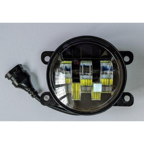 Протитуманні фари LED (ДХВ і поворот жовтий) Renault Duster, Logan, Ford Focus 3, Fiesta, Mitsubishi L200, Daewoo Nexia N150, Suzuki Vitara, SX4