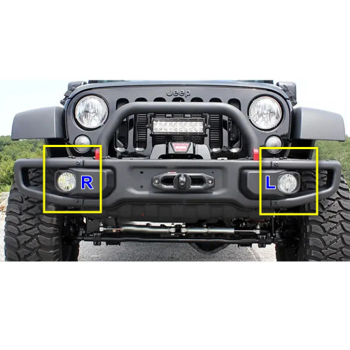 Протитуманна фара права (LED) Jeep Wrangler, Gladiator 2018-2024 DEPO 68304048AF