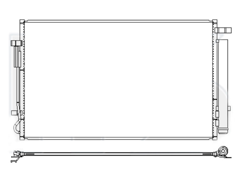 Радіатор кондиціонера Hyundai Tucson NX4 21- (FPS) 