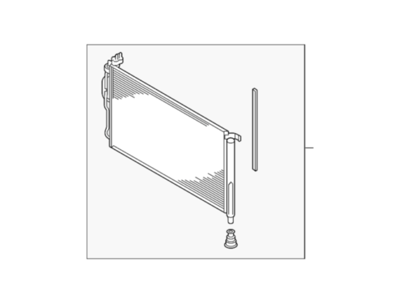 Радіатор кондиціонера Kia Forte 18- USA 2.0 L (Koyorad) 97606M7000