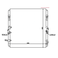 Радіатор кондиціонера Toyota Land Cruiser 100, Lexus LX (Nissens) 8846160050