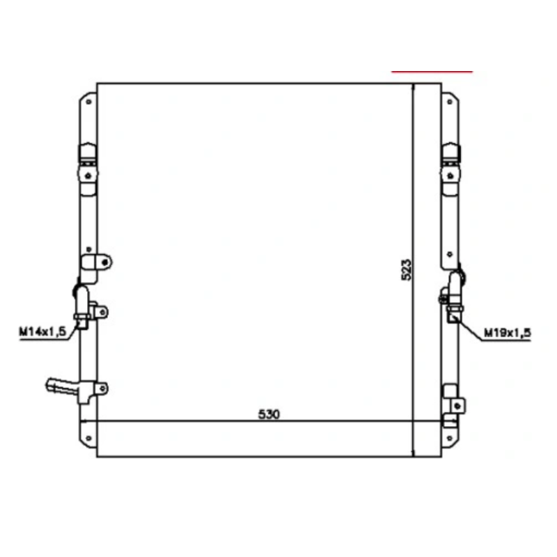 Радіатор кондиціонера Toyota Land Cruiser 100, Lexus LX (Nissens) 8846160050