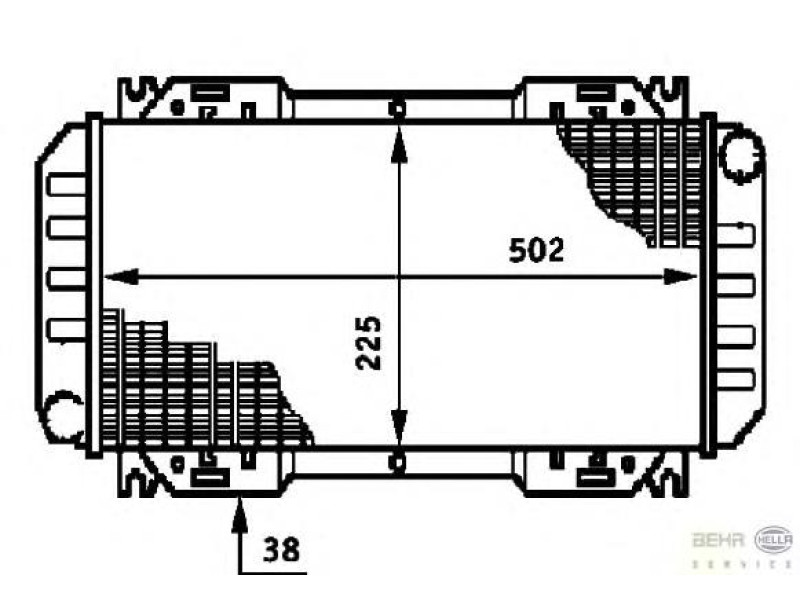 Радіатор охолодження двигуна Ford Fiesta 2 84-90 (NRF) 1619067