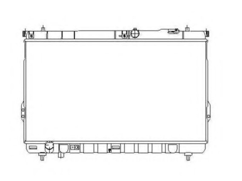 Радіатор охолодження двигуна Hyundai Santa Fe 1 01-06 2.0 CRDI МКПП (AVA) 2531026410