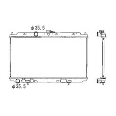 Радіатор охолодження двигуна Nissan Primera P12 2.0 (Koyorad) 21410AV600