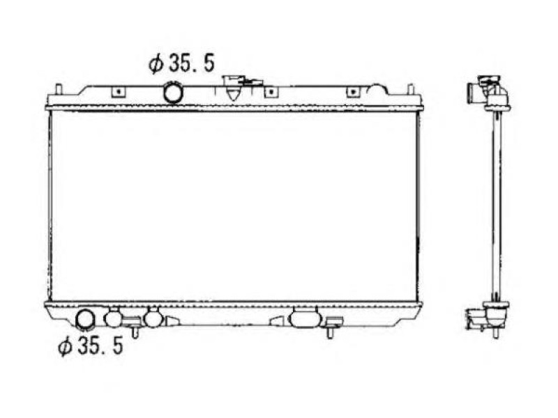 Радіатор охолодження двигуна Nissan Primera P12 2.0 (Koyorad) 21410AV600