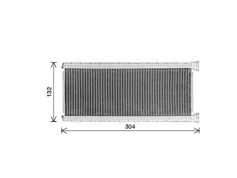 Радіатор пічки Opel Vivaro 20-, Combo E, Zafira Life 19-, Peugeot 3008, 308, 5008, Citroen C4 Picasso 2, DS7 Crossback, Space Tourer (AVA) 1609730580, 9821299980