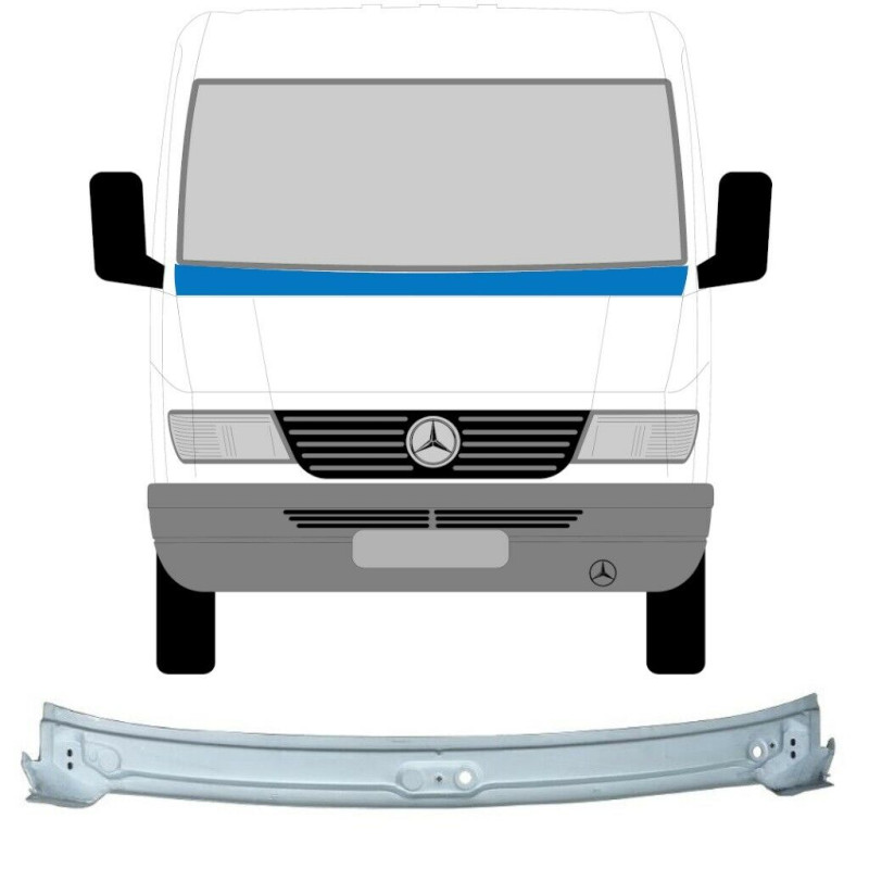 Рама вітрового скла Mercedes Sprinter W901-W903 95-06 панель лобового скла (Elit) 9016270102