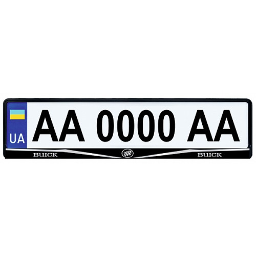 Рамка номера задня (чорна) Buick всі моделі