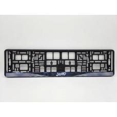 Рамка номера передня/задня чорна Jeep