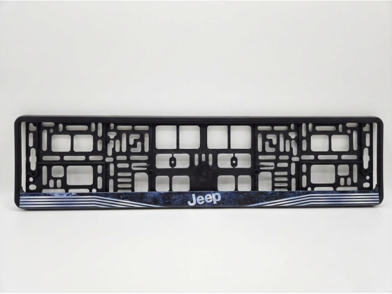 Рамка номера передня/задня чорна Jeep