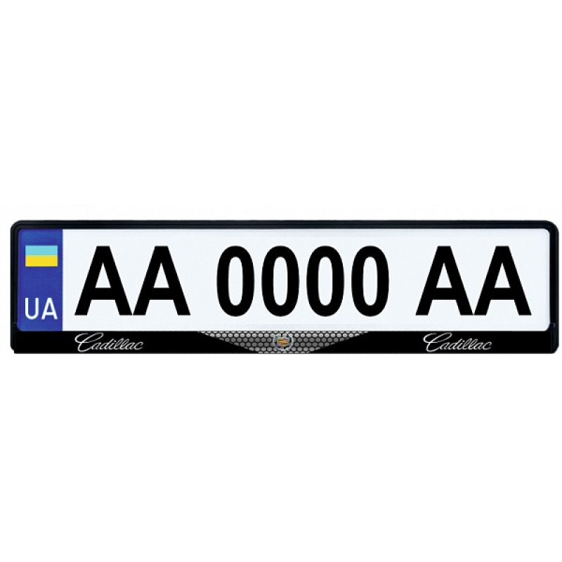 Рамка номера передня/задня біла Chevrolet