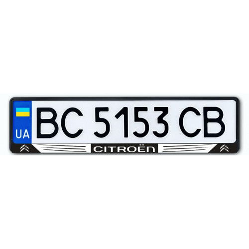 Рамка номера передня/задня Citroen