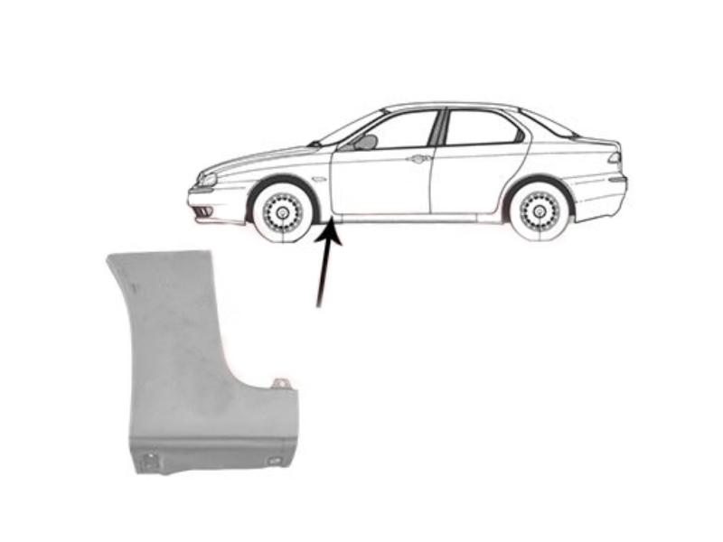 Ремчастина переднього крила ліва Alfa Romeo 156 97-07 (Польща)