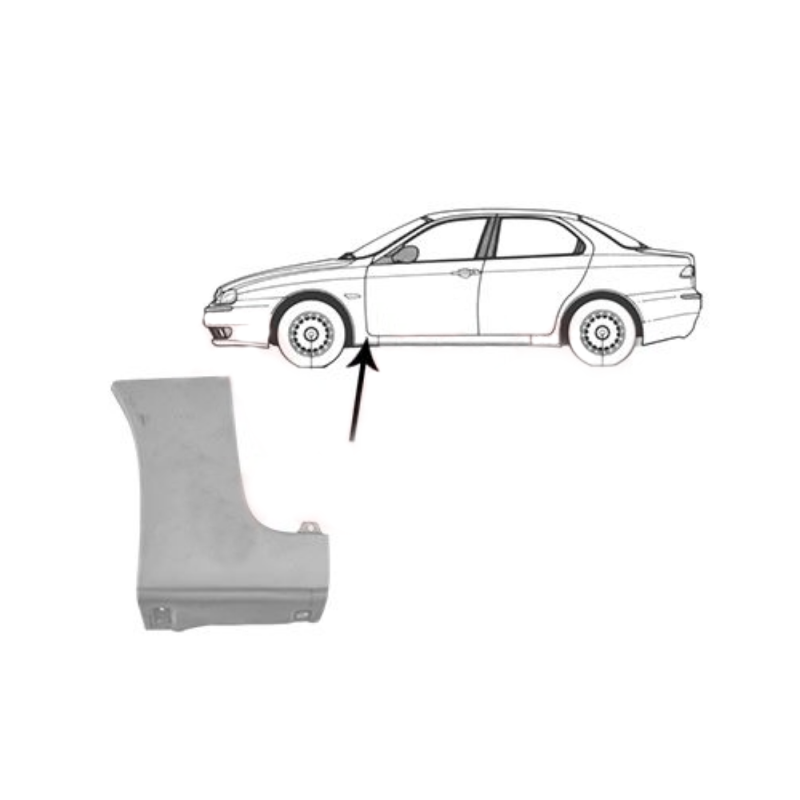 Ремчастина переднього крила ліва Alfa Romeo 156 97-07 (Польща)