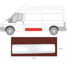 Поріг середній лівий Ford Transit 00-13 (FPS) середня і довга база