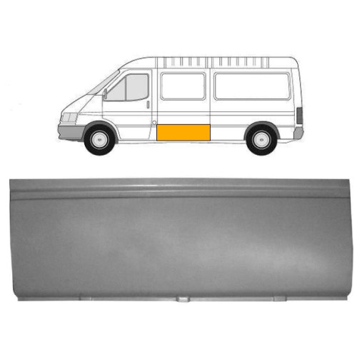 Поріг лівий середній Ford Transit 1986-2000 (Polcar) 119 см, 30 см