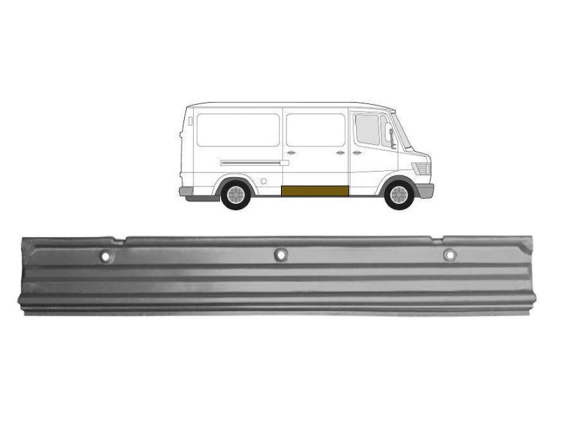 Ремчастина бічних дверей внутрішня права Mercedes T1 207-410 1977-1995 Польща 3545062-P