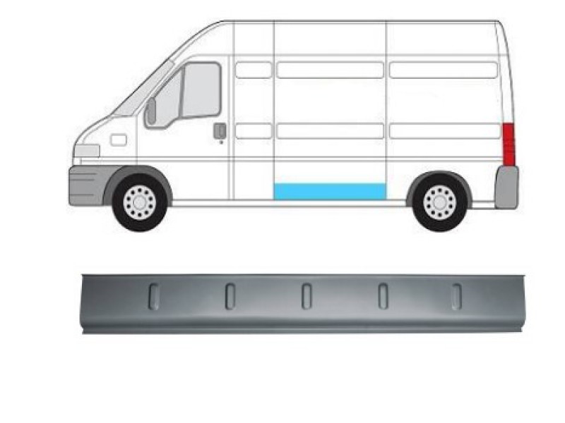 Поріг середній внутрішній лівий/правий Citroen Jumper, Fiat Ducato, Peugeot Boxer 94-06 (KH)