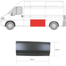 Поріг середній лівий/правий високий Citroen Jumper, Fiat Ducato, Peugeot Boxer 94-05 (KH)