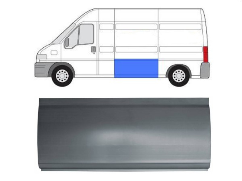 Ремчастина бока ліва/права Citroen Jumper, Fiat Ducato, Peugeot Boxer 94-06 (Тайвань) 139,4 x 40 см