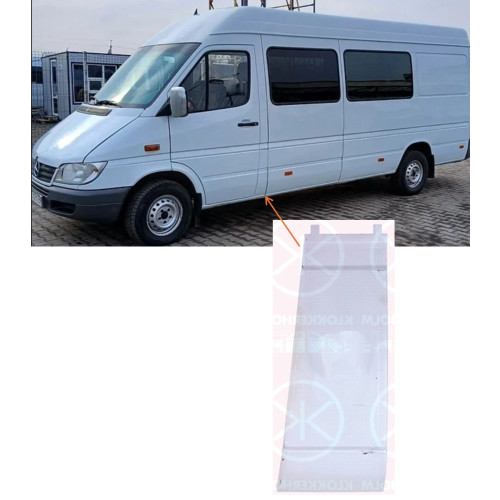 Ремчастина бока мала (стійка між дверима) ліва Mercedes Sprinter W903 2000-2006 Klokkerholm 3546007