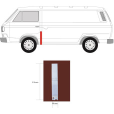 Ремчастина бока передня ліва VW Transporter T3 (Klokkerholm) довжина 8 см, висота 51 см