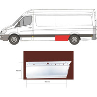 Арка задня нижня перед колесом ліва Mercedes Sprinter W906, VW Crafter 1 06-18 довга база (Klokkerholm)