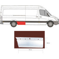 Арка задня нижня перед колесом права Mercedes Sprinter W906, VW Crafter 1 06-18 довга база (Klokkerholm)