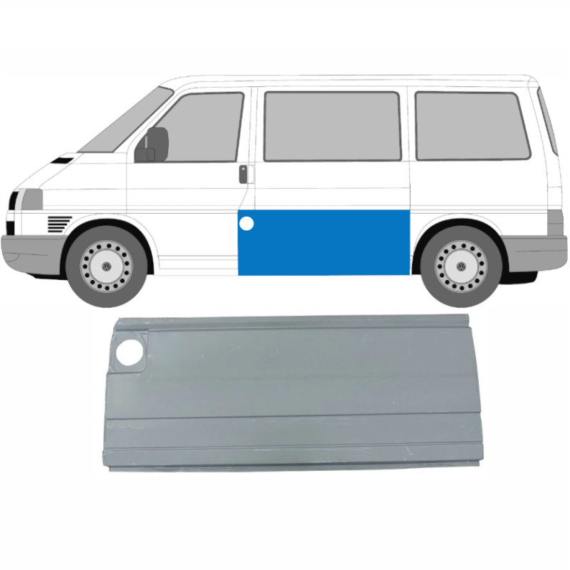Ремчастина бока середня ліва VW Transporter T4 90-03 (P) 60 см, 