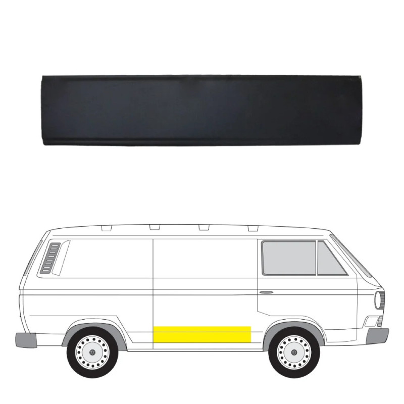 Ремчастина бокової двері права зовнішня VW Transporter T3 (Klokkerholm)