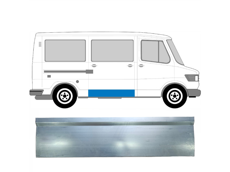 Ремчастина бокової дверки права зовнішня Mercedes T1 207-410 77-95 (Klokkerholm)