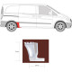 Ремчастина боку задня нижня права Mercedes Vito W639 03-14 коротка база (Klokkerholm) до колеса