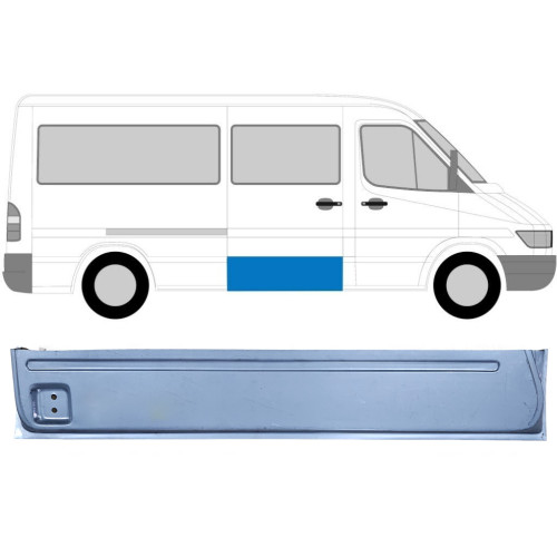 Ремчастина бічних дверей права внутрішня Mercedes Sprinter W901-W903, VW LT 2 (PL)