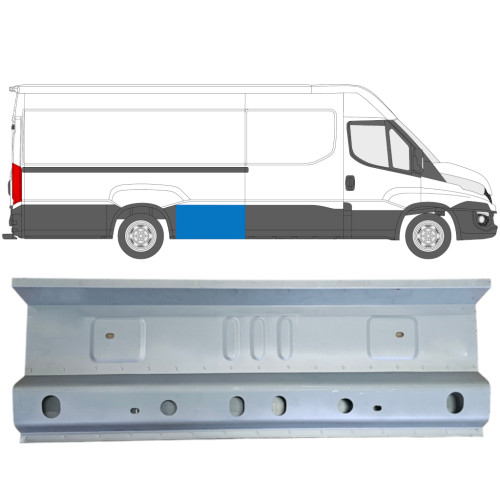 Ремчастина кузова ліва/права задня перед колесом (довжина 94 см) Iveco Daily VI 2014-2023 Klokkerholm 3082569