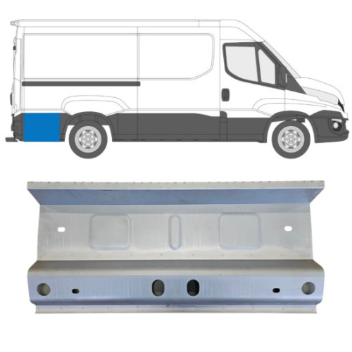 Ремчастина кузова ліва/права задня за колесом (довжина 70 см) Iveco Daily VI 2014-2023 Klokkerholm 3082601