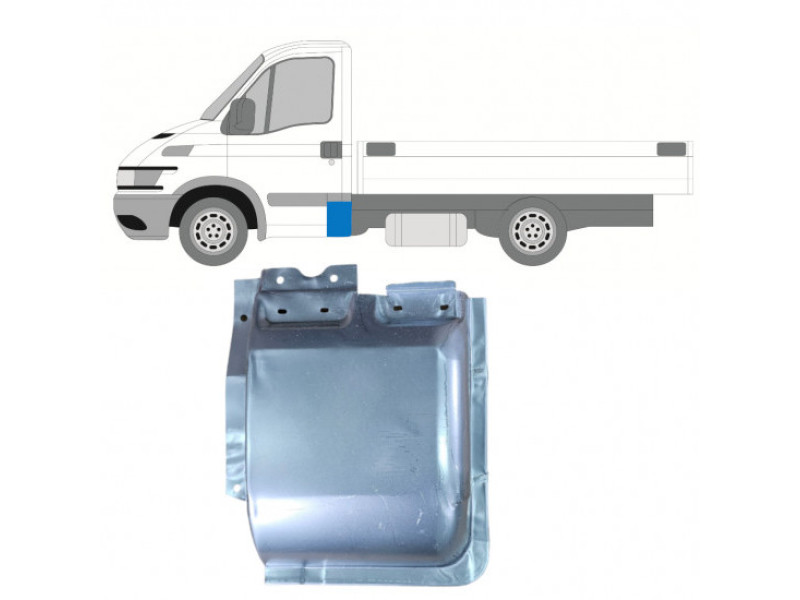 Ремчастина кузова ліва задня бортовий Iveco Daily 2000-2014 Klokkerholm 3081701