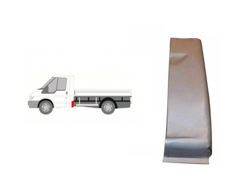 Ремчастина кузова ліва задня бортовий Ford Transit 2000-2013 Klokkerholm 2509703