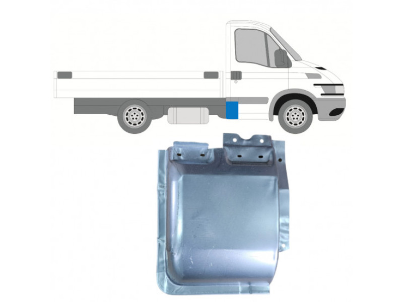 Ремчастина кузова права задня бортовий Iveco Daily 2000-2014 Klokkerholm 3081702